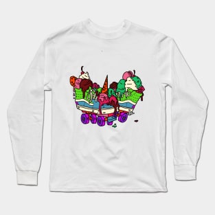 Ice Cream Trux (full color) Long Sleeve T-Shirt